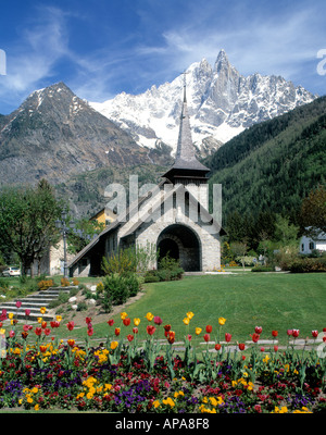 Les Praz de Chamonix Haute Savoie Chamonix Valley Rhone Alpes Frankreich Stockfoto