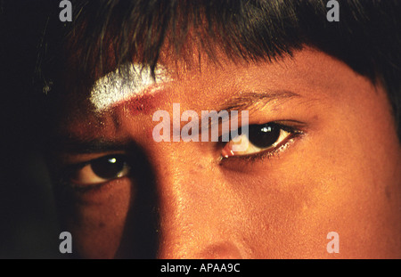 Augen eines indischen jungen Stockfoto