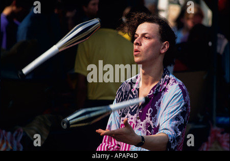 Jongleur Covent Garden London U K Europa Stockfoto