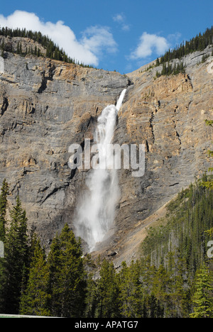 Gespeisten Wasserfälle in der Nähe von Feld in Rocky Mountains b.c. Stockfoto