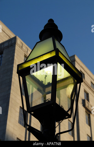 Gas light in Bostons Back Bay Stockfoto