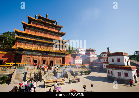 Der Tempel der Häckselung Chengde Stockfoto