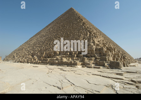 Pyramide von Khufu (Cheops), Gizeh, Kairo, Ägypten Stockfoto