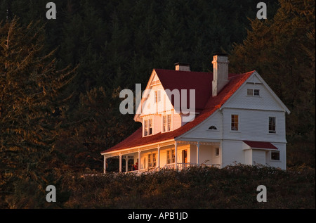 Lighthouse Keepers Haus im Heceta Head State Park an der Küste Oregons Stockfoto