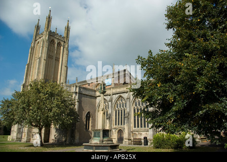 St. Cuthbert Kirche, Wells, Somerset, Großbritannien Stockfoto