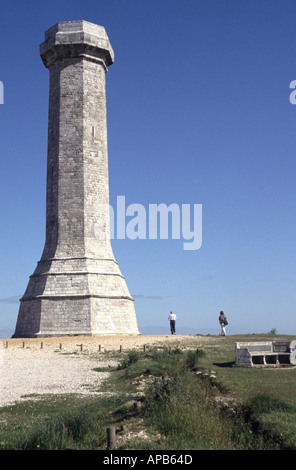 Schwarz, Portesham Denkmal, Sir Thomas Masterman Hardy Flagge Kapitän auf HMS Sieg an Schlacht von Trafalgar National Trust Stockfoto