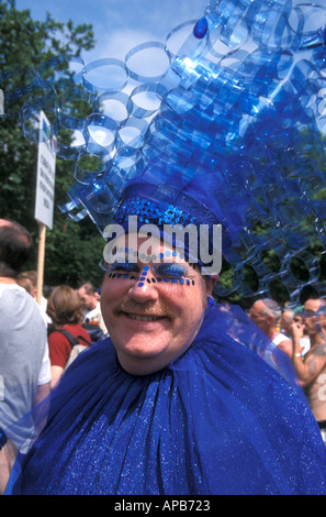 In London s Homosexuell Karneval verkleidet Stockfoto
