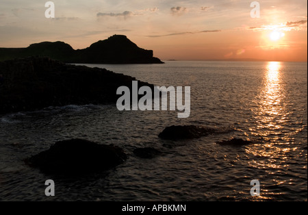 Der majestätische Blick auf den Giant's Causeway, NI, UK Stockfoto