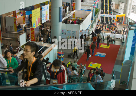 Spielzeug und Spiele Fair und Stationery Fair im Hong Kong Convention and Exhibition Centre Stockfoto