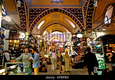 Istanbul Stadt City Shop Business Markt Grand Bazaar Geschäft Geld Münze Währung Wirtschaft Wirtschaft Finanzen finanzielle Vermögen Stockfoto