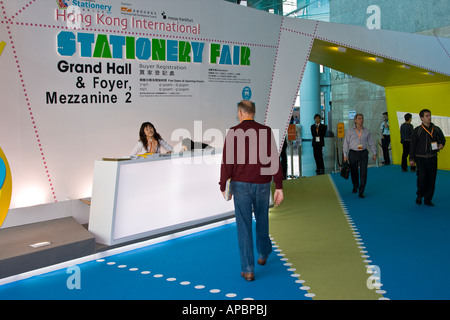 Hong Kong International Stationery Fair Convention und Ausstellung-Mitte Stockfoto