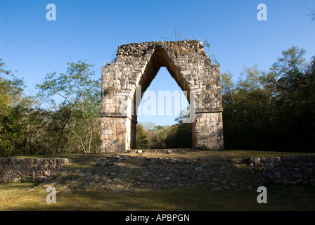 Kabah ist eine archäologische Stätte der Maya in Yucatán Stockfoto