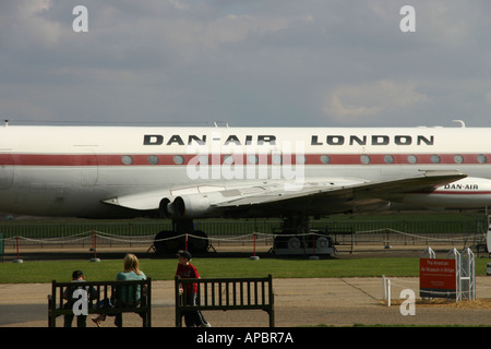 Comet Verkehrsflugzeug im Imperial War Museum Duxford Stockfoto