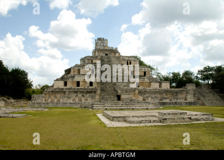 Edzná ist eine archäologische Stätte der Maya in Mexiko Stockfoto