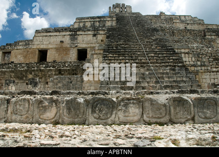Edzná ist eine archäologische Stätte der Maya in Mexiko Stockfoto