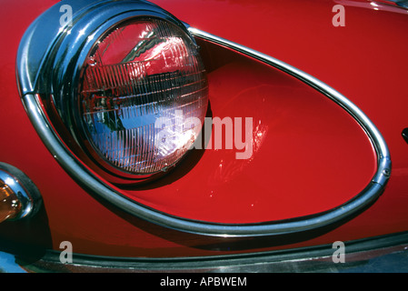 Jaguar E Type V12 klassische britische Oldtimer Stockfoto