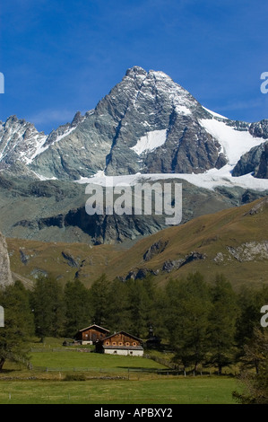 Gross Glockner 3798m, von Luckner Haus, Kalser Bergstraße, Kals in Easttyrol, Tirol, Österreich Stockfoto