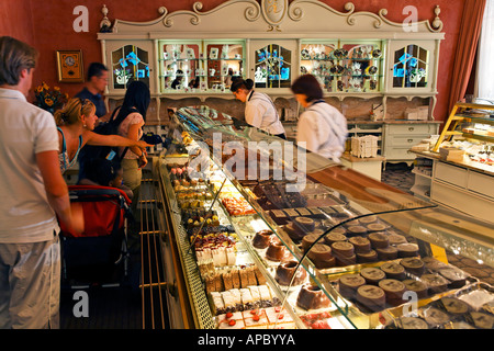 Cafe Zauner in Bad Ischl, Salzkammergut, Oberösterreich Stockfoto
