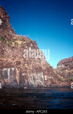 Rafting in Victoria Falls Sambesi Simbabwe Sambia Südliches Afrika Stockfoto