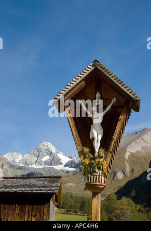 Gross Glockner 3798m, von Luckner Haus, Kalser Bergstraße, Kals in Easttyrol, Tirol, Österreich Stockfoto