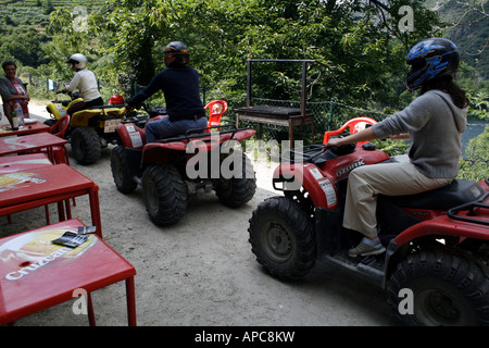 Quads in der Ribeira Sacra Region Galicien, Spanien Stockfoto