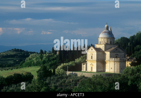 Die Wallfahrt Kirche Madonna di San Biagio, Montepulciano, Toskana, Italien Stockfoto