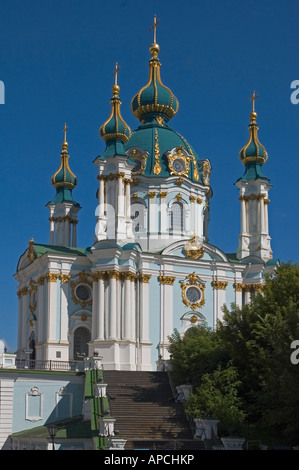 UKRAINE Kiew St Andrew s orthodoxe Kirche Orig 1754 Stockfoto