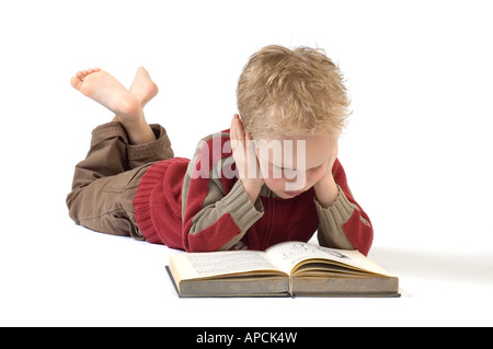 5 Jahre altes Buch isoliert auf weiße Buch ist eine alte Kinder s Bibel Stockfoto