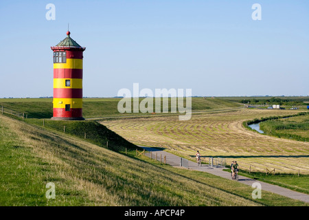 Leuchtturm, Pilsum, Ost-Friesland, Deutschland Stockfoto