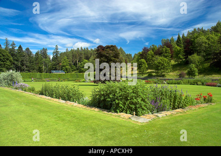 Balmoral Gärten Aberdeenshire Stockfoto