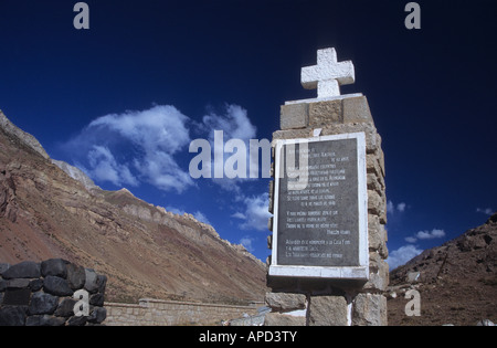 Kletterer Bergfriedhof in Los Puquios in der Nähe von Mt Aconcagua, Argentinien Stockfoto