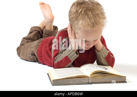 5 Jahre altes Buch isoliert auf weiße Buch ist eine alte Kinder s Bibel Stockfoto