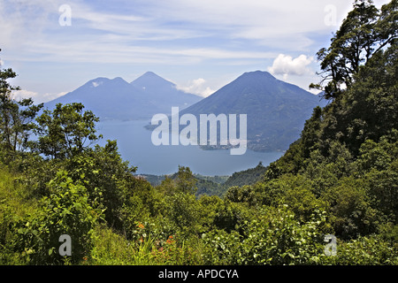 GUATEMALA ATITLAN See Blick auf Lake Atitlan, Guatemala Stockfoto