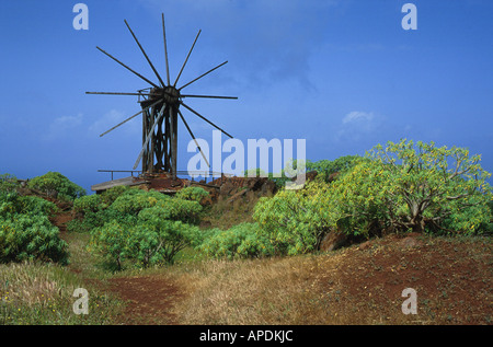 Alten Windmuehle, Puntagorda, La Palma Kanarische Inseln Stockfoto