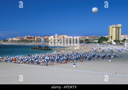 Playa de Las Vistas, Playa de Los Cristianos Teneriffa, Kanaren Spanien Stockfoto