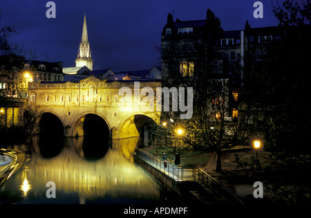 Pulteney Bridge, Bad, Pulteney Bridge, River Avon Europa, England Stockfoto