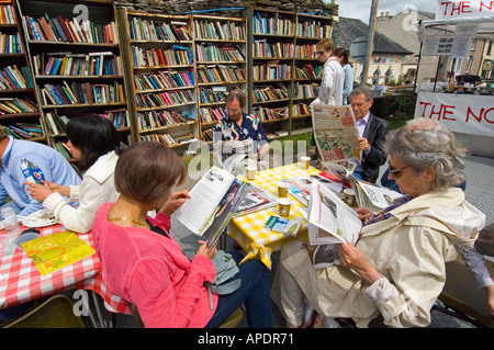 Hay Guardian Book Festival-Besucher Stockfoto