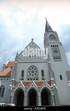 Außenseite der lutherischen Kirche in Daressalam / Tansania Ostafrika Stockfoto