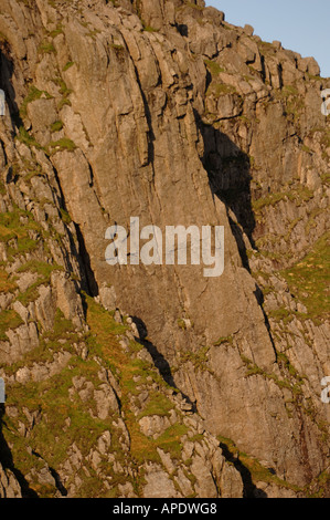 Giebel Crag am großen Giebel von Green Gable Gipfel Englisch Lake District National Park Stockfoto