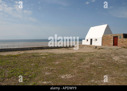 Le Don Hilton oder La Caumine À Marie beste mit Blick auf Strand von St-Ouen in Jersey Stockfoto