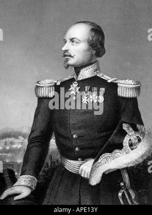 Canrobert, Francois Bestimmte de, 27.6.1809 - 28.1.1895, französischer General, halbe Länge, Stahlstich, Jahrhundert, Artist's Urheberrecht nicht gelöscht werden Stockfoto