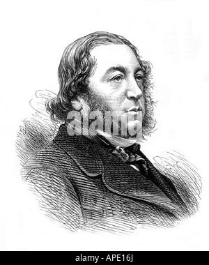 Rothschild, Mayer Amschel Baron de, 29.6.186 - 6.2.1874, britischer Politiker (Lib.), Porträt, Holzgravur, 19. Jahrhundert, Stockfoto