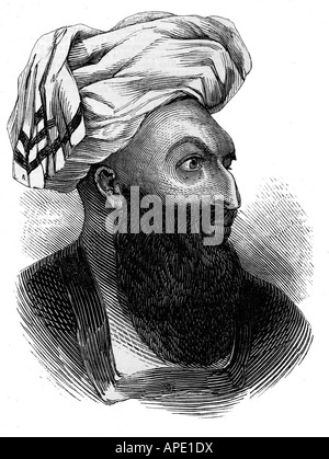 Dost Mohammed Khan, ca. zwischen dem Jahr 1710 und dem 9.6.1863, Emir von Kabul, zwischen den Jahren 186 und 184 und dem Jahr 184, im Porträt, im Stahlholzgravur, im Jahr 2005, Stockfoto