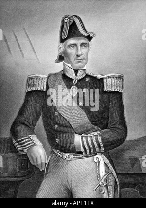 Lyons, Edmund, 1st Baron Lyons, 21.11.1790 - 23.11.1858, britischer Admiral, halbe Länge, Stahlstich, Jahrhundert, Artist's Urheberrecht nicht gelöscht werden Stockfoto