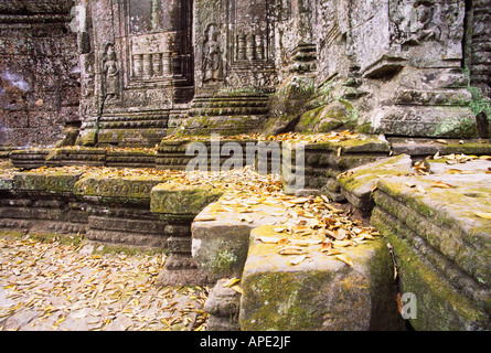 Mauerwerk von Preah Khan, Angkor Stockfoto