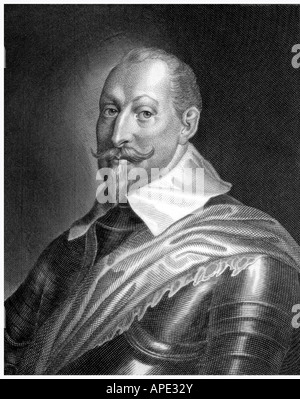 Gustav II Adolph, 19.12.1594 - 16.11.1632, König von Schweden 30.10.1611 - 16.11.1632, Porträt, Stahlstich, Jahrhundert, Artist's Urheberrecht nicht gelöscht werden Stockfoto