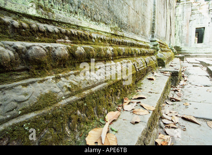 Details zur Wand, Ta Prohm Stockfoto