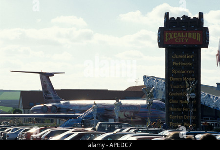 Einkaufsstadt "Excalibur City" Stockfoto