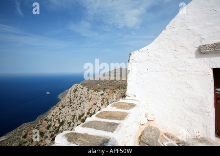 Europa Griechenland Kykladen Sikinos Blick von der Kirche der ag-Marina Stockfoto