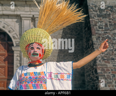 Mexiko-Trägerin-Tag der Toten Kostüm Stockfoto